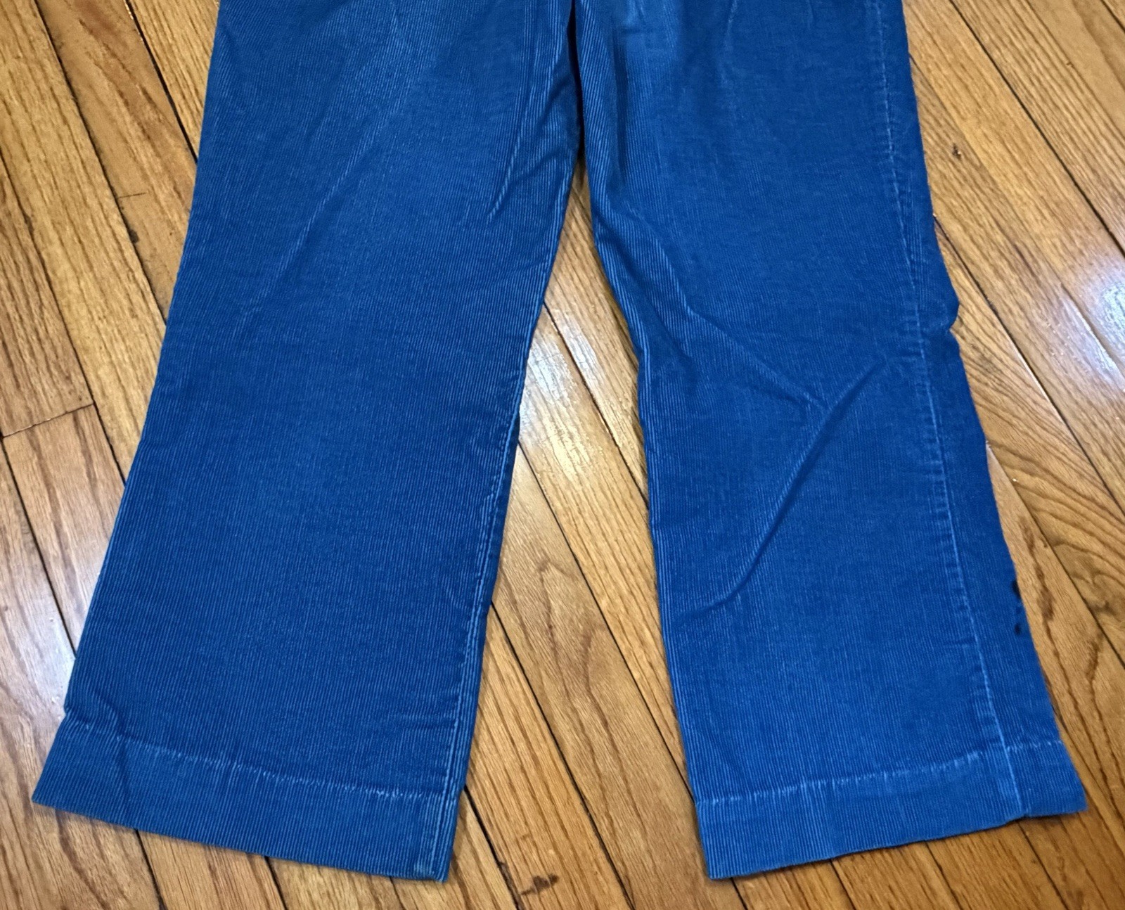 Vtg 1980s Chic by H.I.S. Teal Blue Corduroy Pants Women’s 30″ Waist x 25″ Inseam