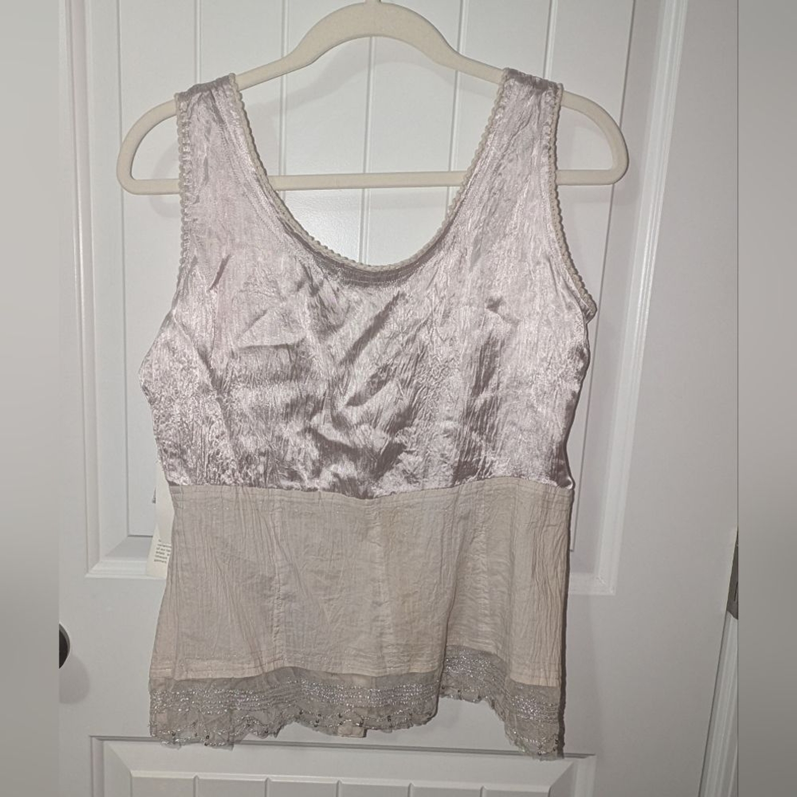 Vintage NWTS Phool Cami Cotton Blend Top Oyster Women’s Small