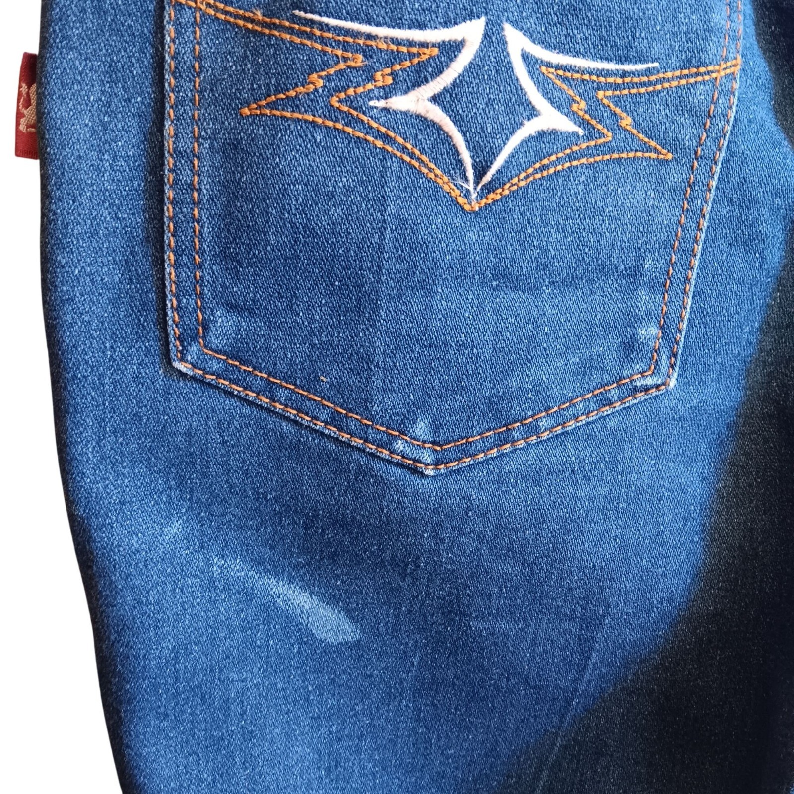 True Vintage Disco Jeans 16 30×32 Braxton High-Waist Denim Embroidered Pocket