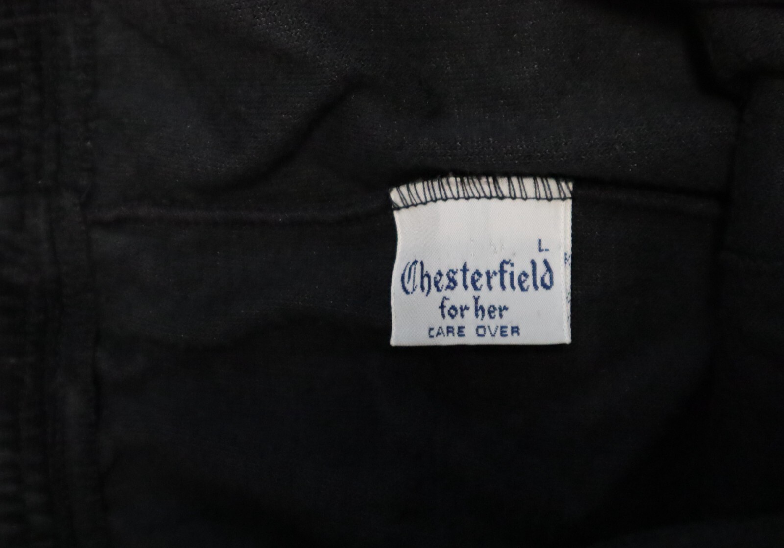 Vintage 1980s CHESTERFIELD for her womens black pullover M and capri L (2 pc set