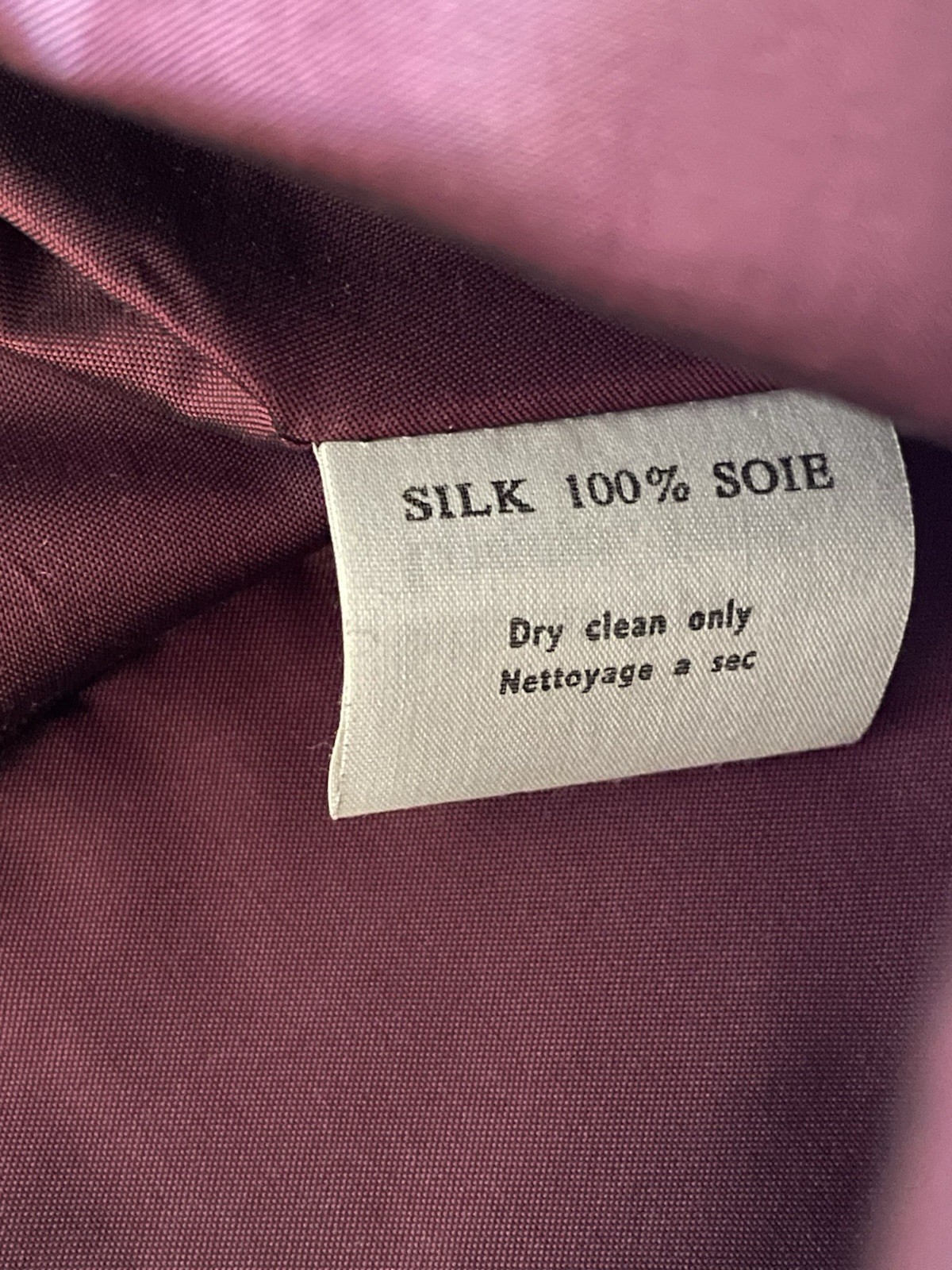 Vtg 1990s Catherine Regehr Dress Burgundy Silk Taffeta Evening Formal Dress Sz S