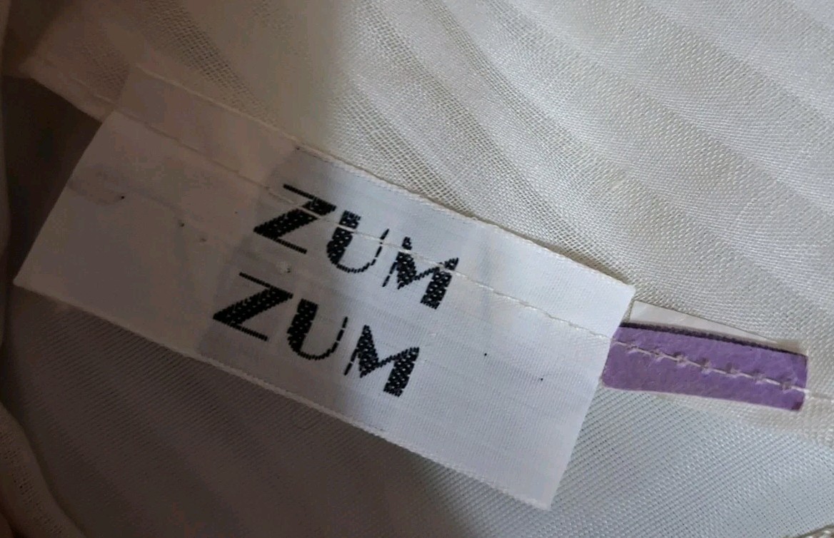 1970’s Long Boho Style Ivory Lace Up Bodice Cotton Dress By Zum Zum
