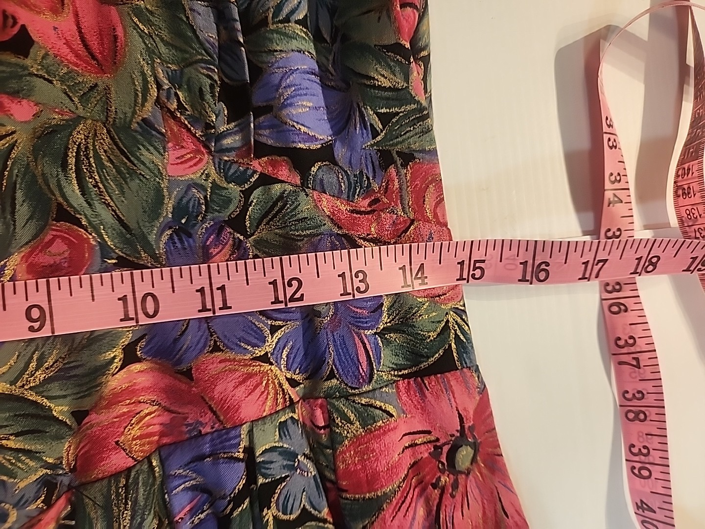 Vintage Miss Dorby Pink Purple Floral Maxi Dress Size 16 NWT