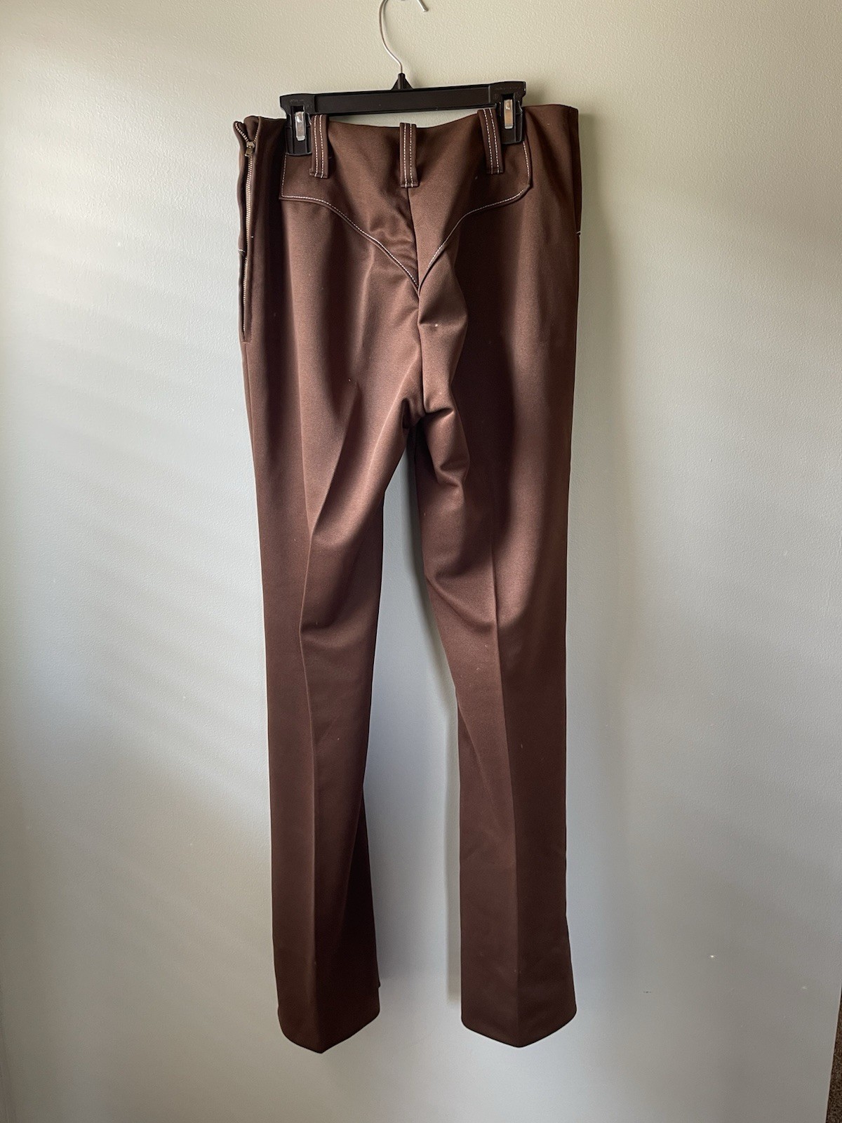 1970s Retro Vintage Prior Westerns Women’s Jacket and Flare Leg Brown 2pc. Suit