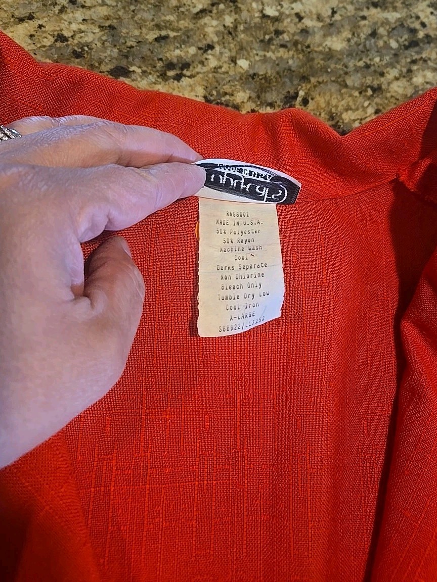 Vintage Copy Cats RED Blazer Size XL Shoulder Pads 80s/90s power look