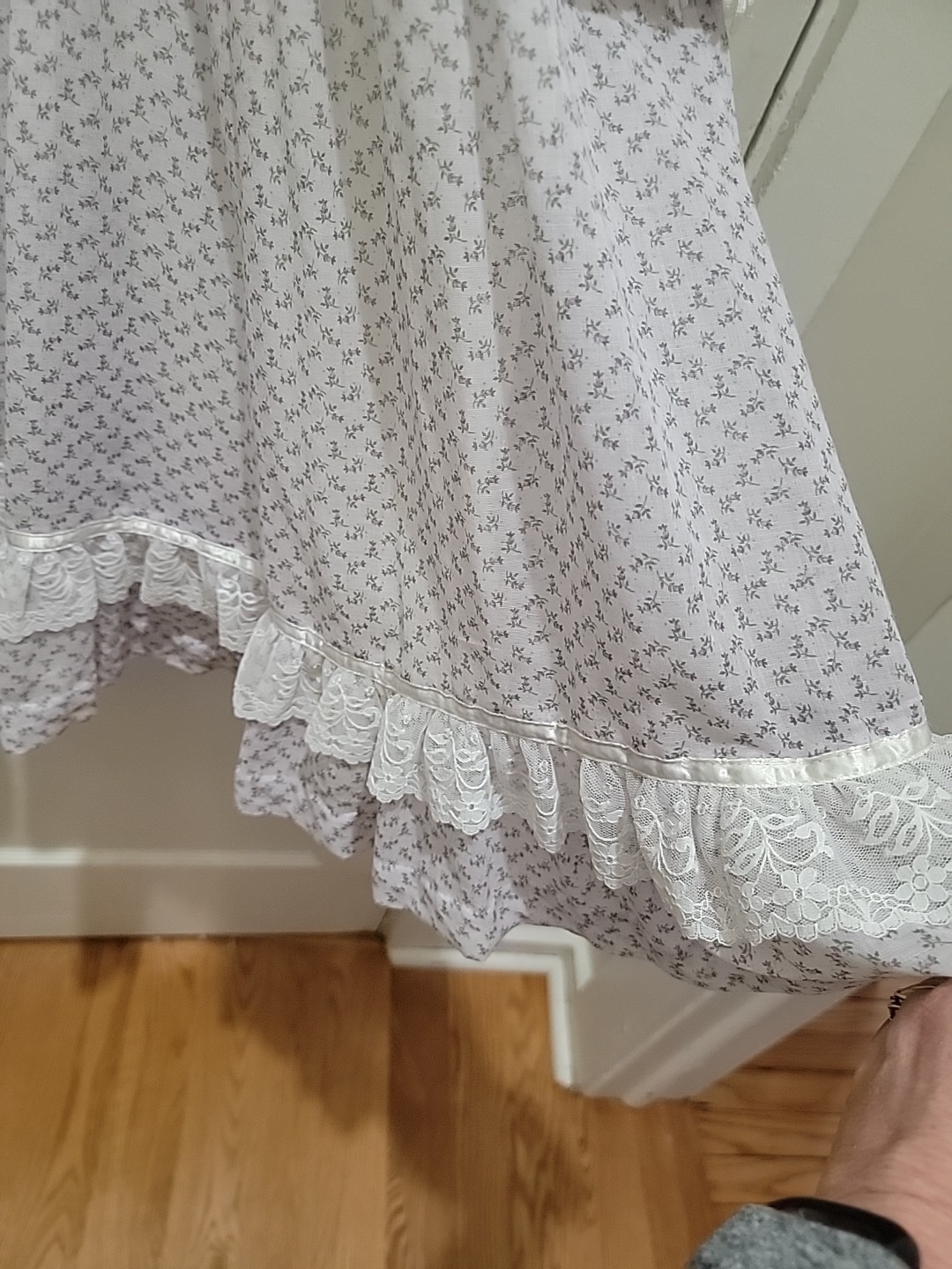 Pale Purple Floral Vintage Gunne Sax Dress Victorian Prairie 1970’s Girls 12