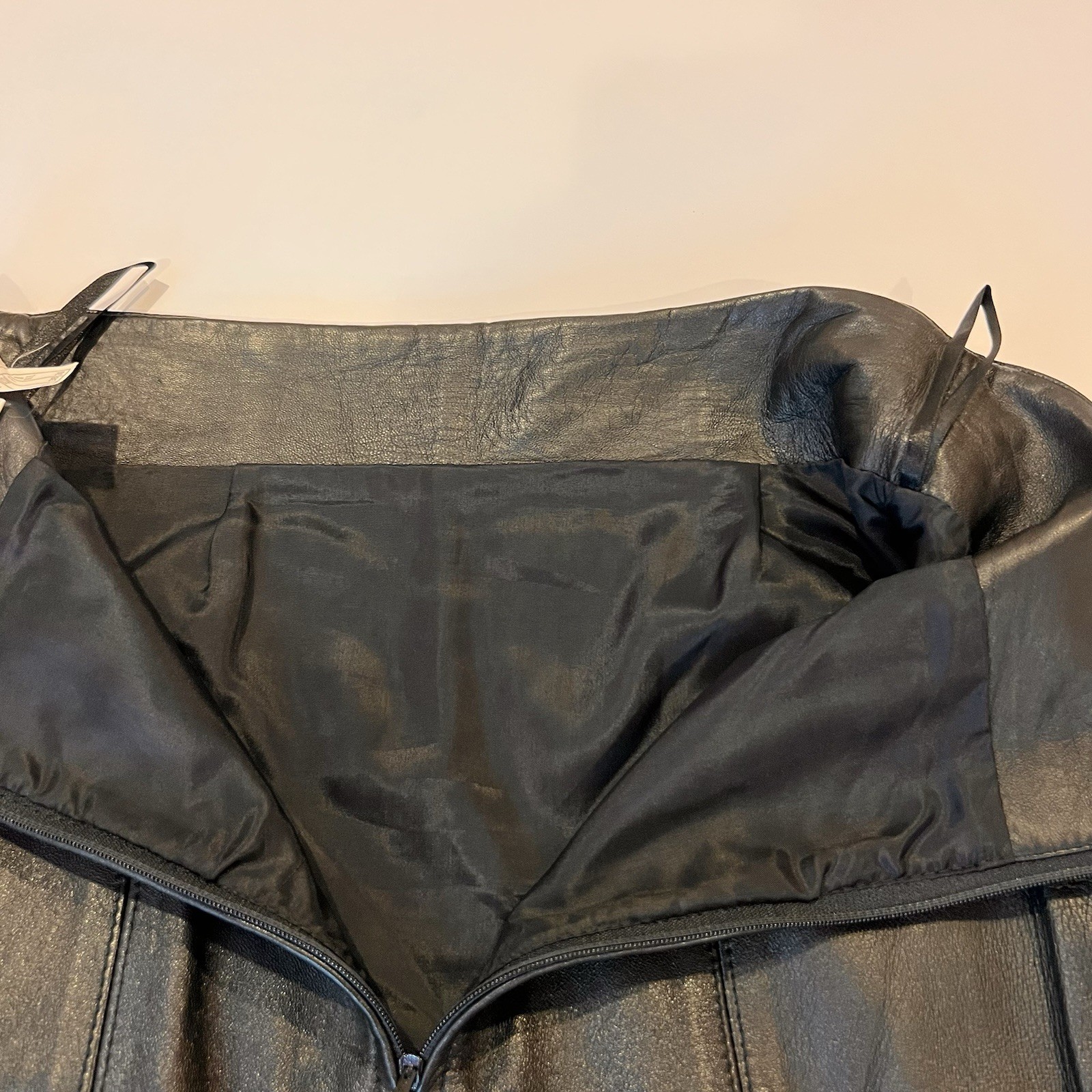 Vintage Giorgio Saint Angel Leather Pencil Skirt 6 Dinkie Tang High Waisted 80s