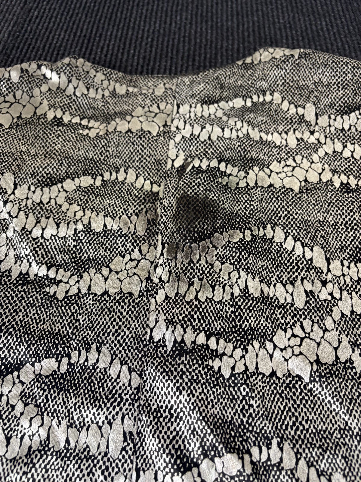 Vtg Jeri Marque Button Up Blouse Womens Sz Lg Abstract Retro