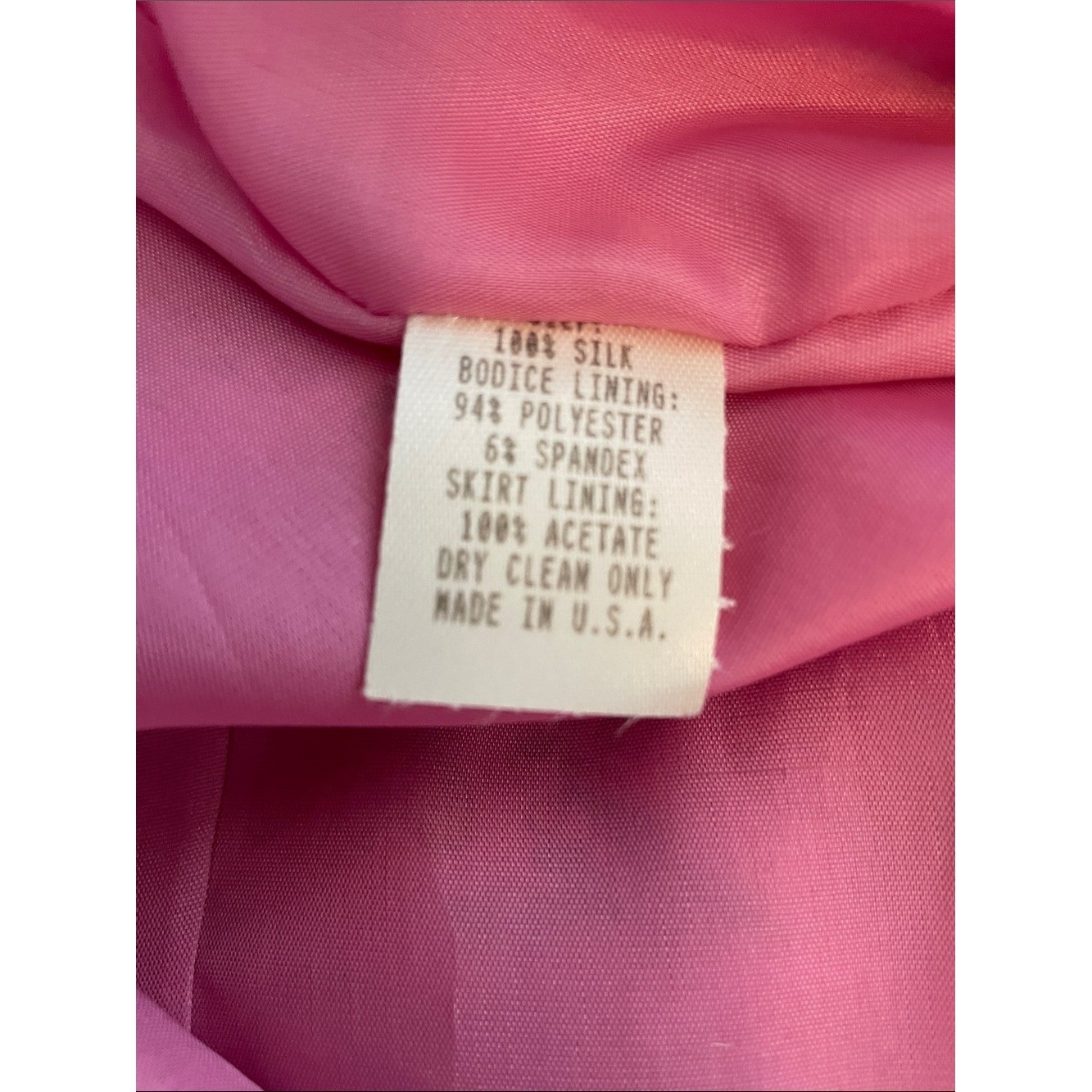 NWT Vintage Nanette Lepore Silk Butterfly Dress 2000s Strapless Pink Y2K Size 4