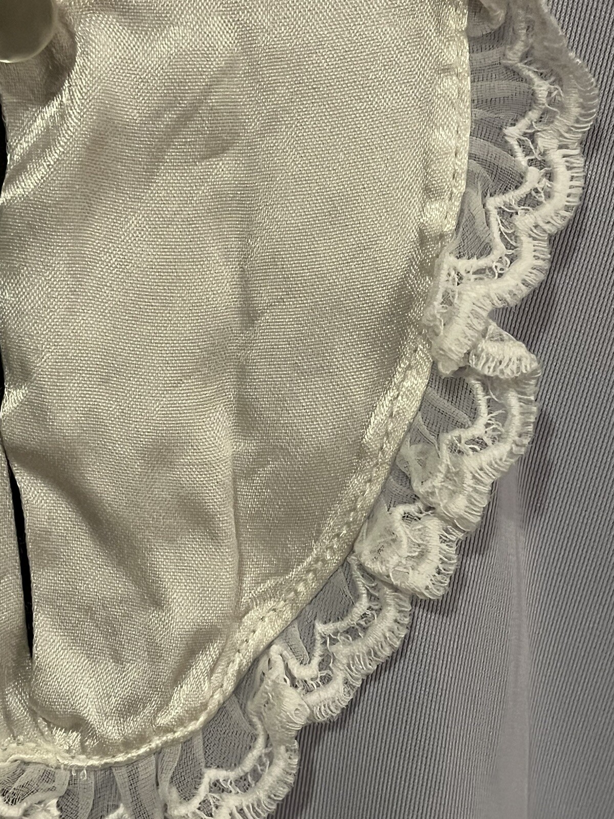 VINTAGE SET 2-PIECE NYLON PEIGNOIR NIGHT GOWN & ROBE PALE PURPLE MEDIUM