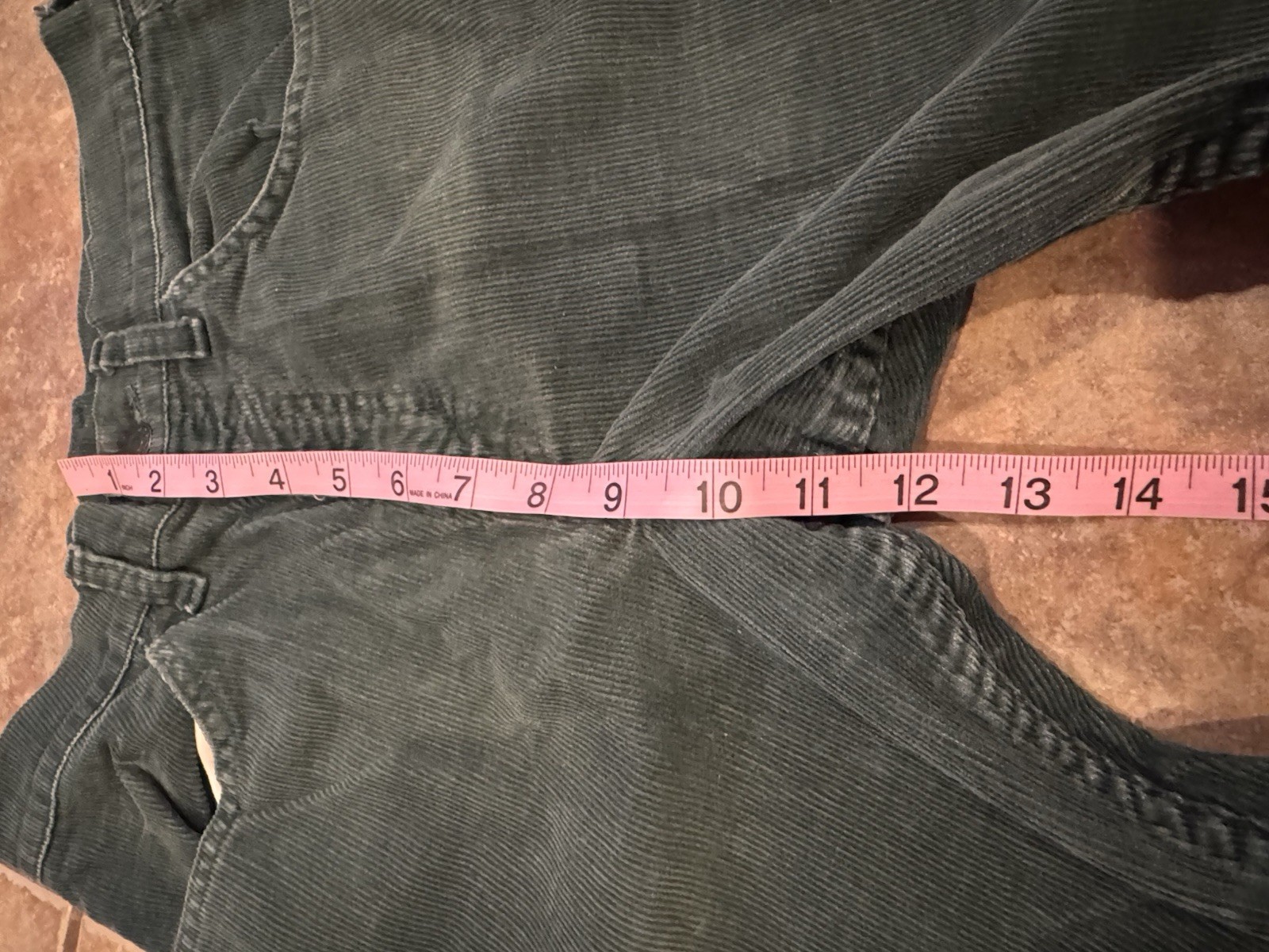Vintage Levi’s Big E Green Corduroy Capris Pants Size 29 (check Measurements)