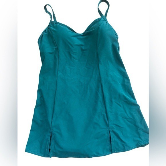 Castaways vintage NWT Jade green size 18 One Piece retro swimdress sailor chic