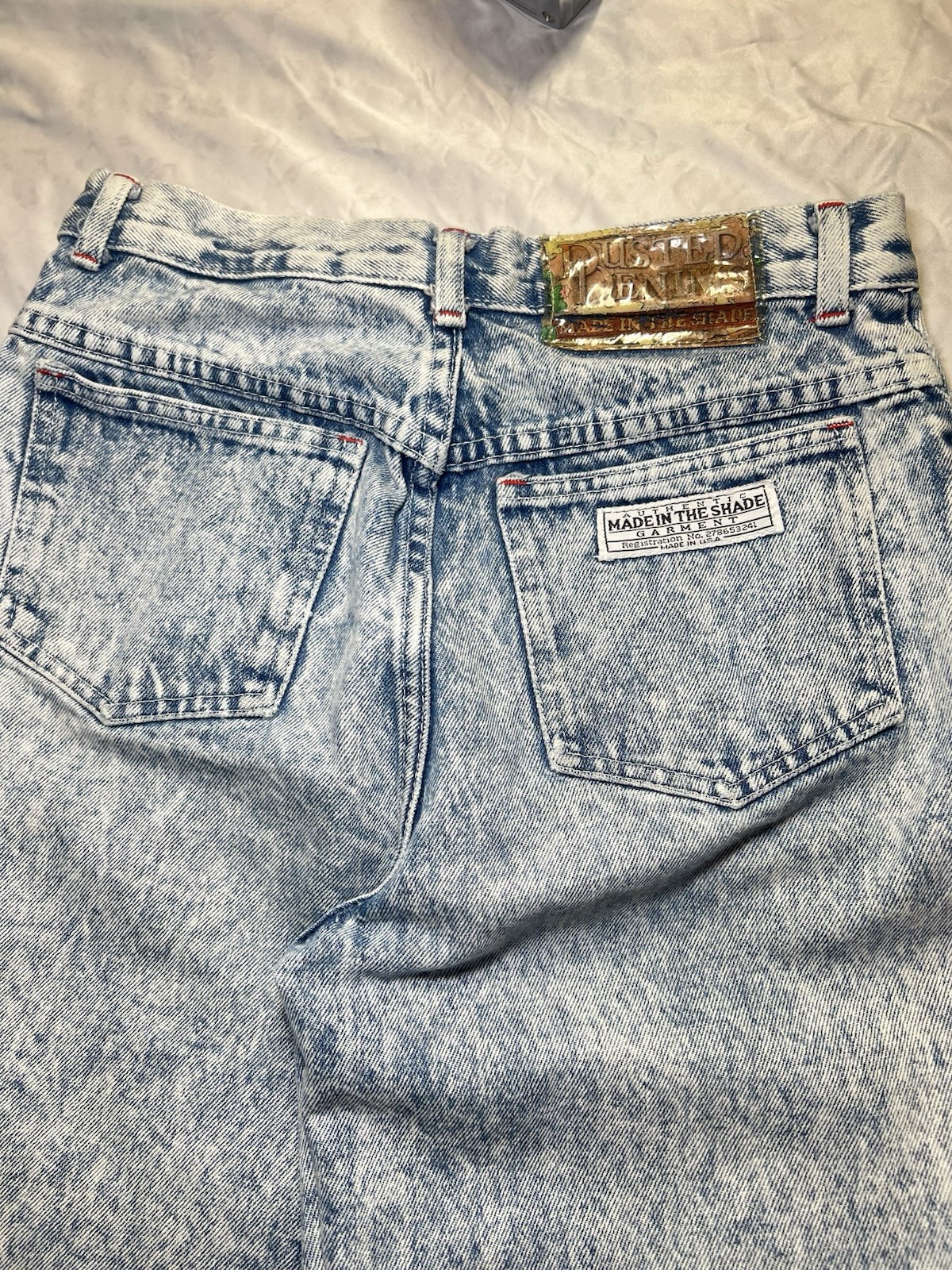 Vintage80s Made in the Shade Acid Wash Jeans High Waisted Ankle Zip Mom Denim S9