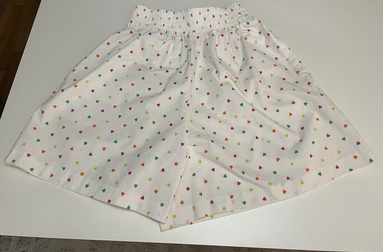Vintage 1980s Catnip Brand Cotton AOP Hearts Baggy Fit Preppy Mall Rat Shorts