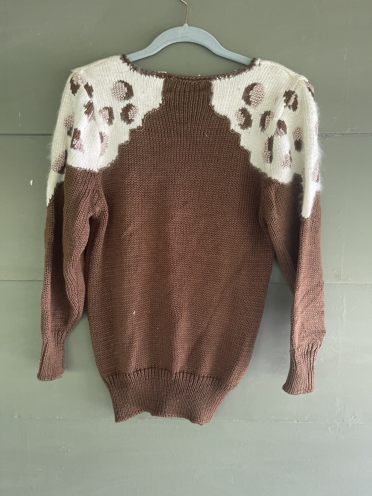 Ladies Vintage EDDIE DASSIN Angora SWEATER TOP 1980s Grunge Small