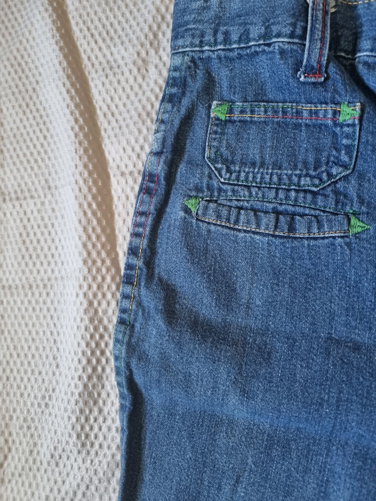 RARE „Cheap Jeans’ Brand 70s Vintage Jeans With Rainbow Stitching