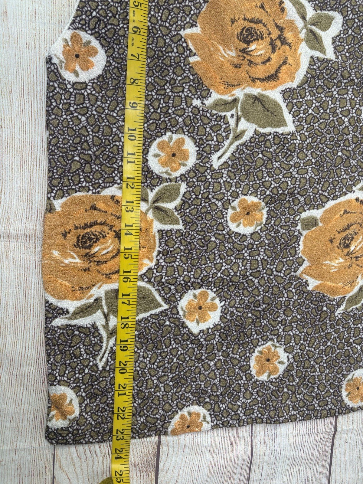 Vintage Empire Knitwear Floral Sleeveless Knit Top Women’s Medium Mod 60s 70s