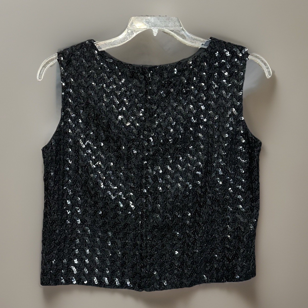Vintage Sequin Bead Top Kimball Tag Sunny South Women’s 14, 34 Mid Century Glam