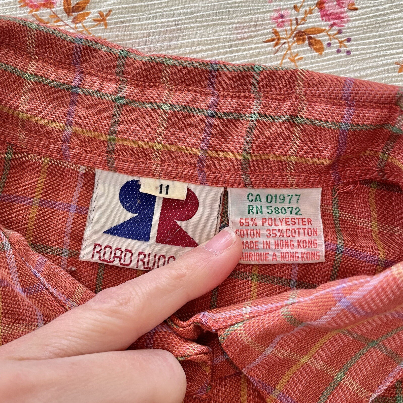 Vintage 80s 90s Road Runner Womens Brown Check Blouse Shirt Top Size Approx. L