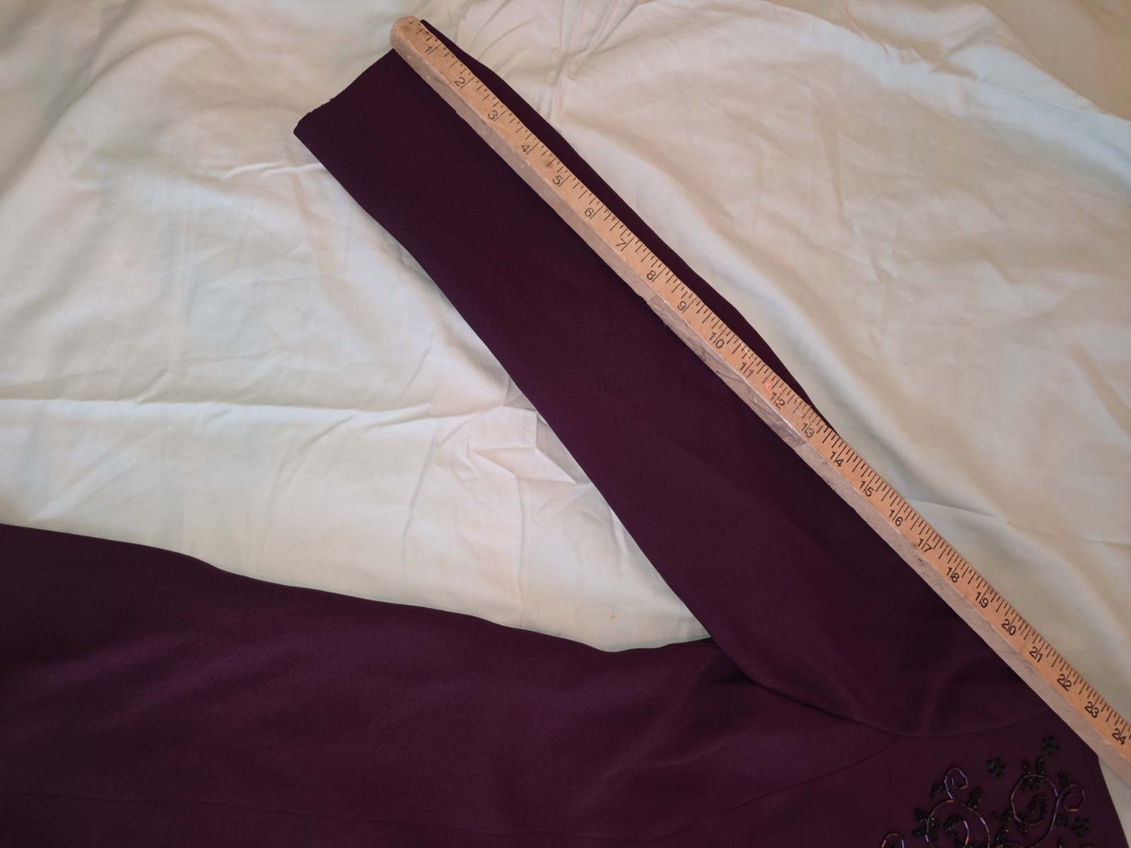 Vintage Liz Claiborne Night Beaded Evening Jacket Plum Burgundy Size 6
