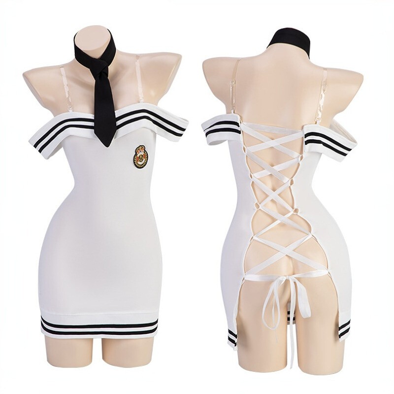 Sexy Police Lady Dress Cosplay Costumes Women Stewardess Lingerie Navy Uniforms