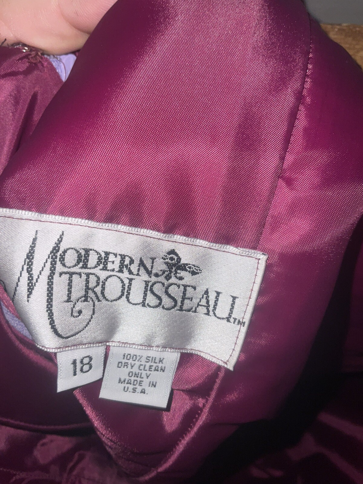 Vintage Modern Trousseau Purple 80s Silk Chiffon Open Shoulder Evening Crop Top