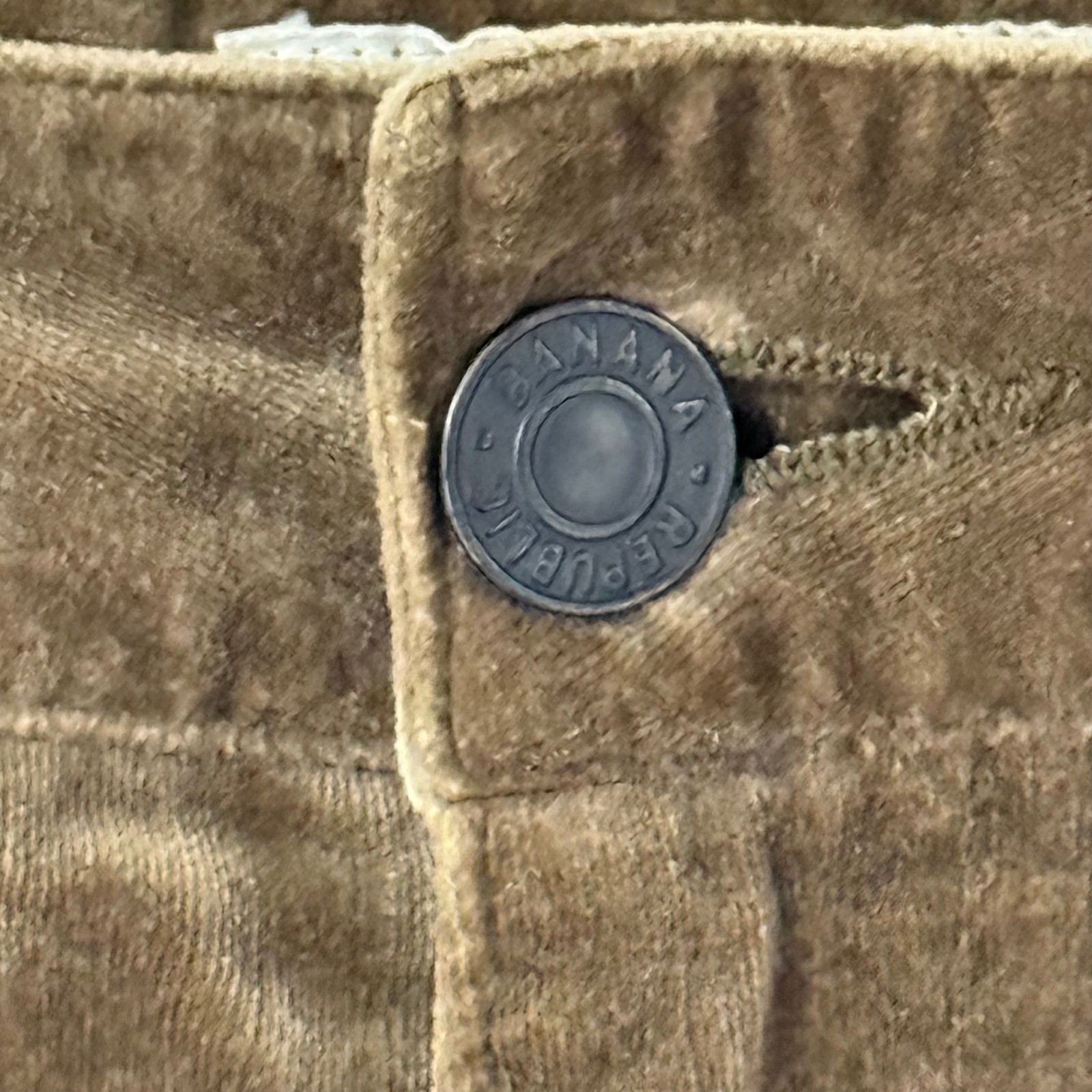 VTG Banana Republic Corduroy Pants Womens 8 Brown High Rise Straight Leg 90s