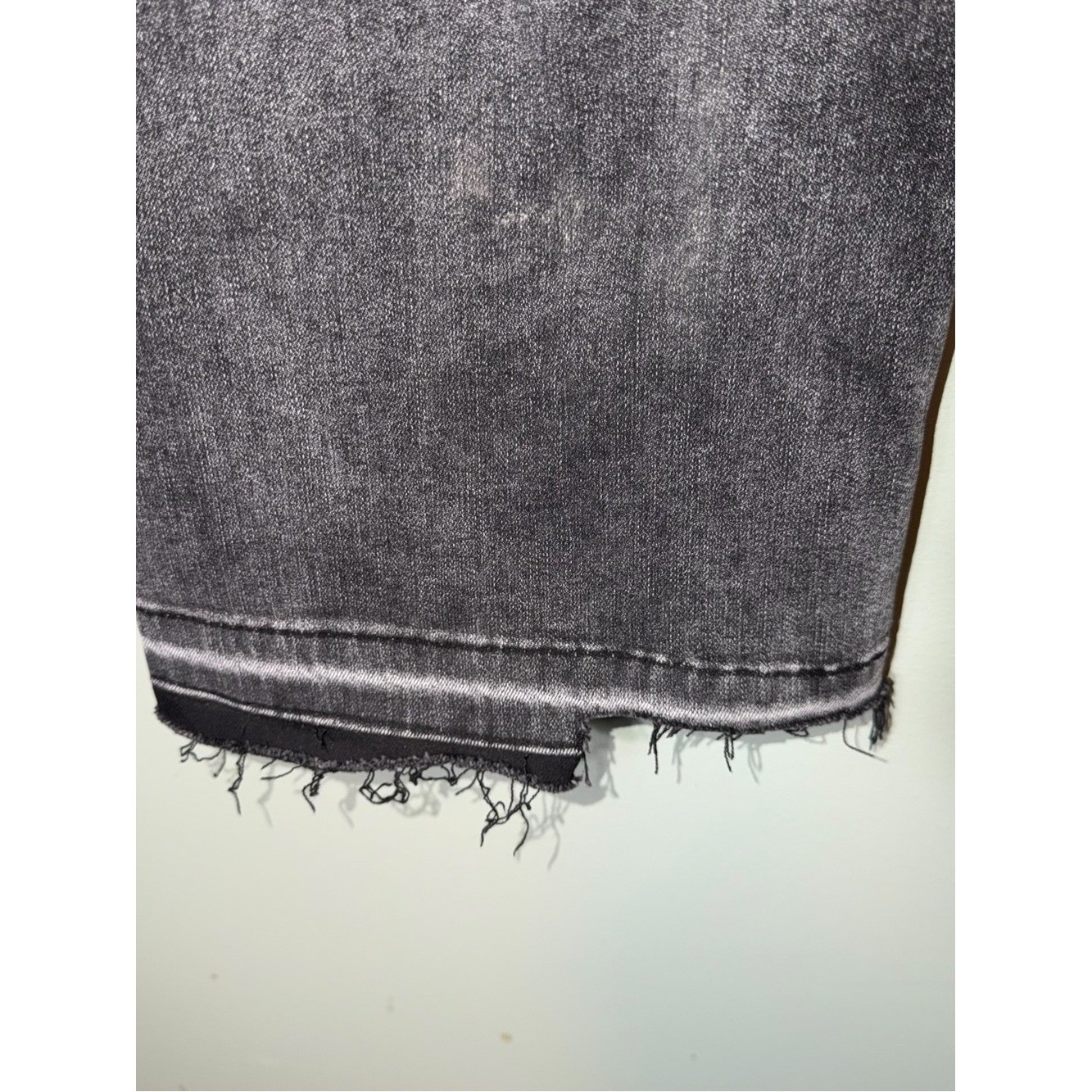 Risen Jeans Women’s High Rise Wide Crop Jeans in a dark gray or vintage black 3