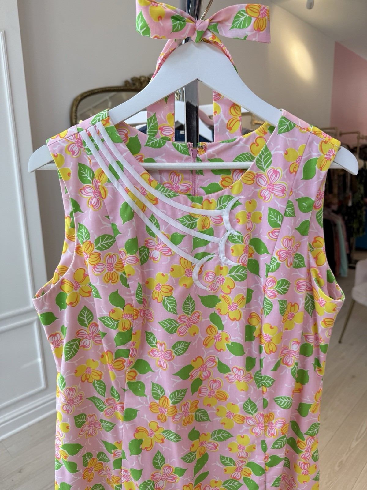 Vintage The Lilly Pulitzer Dress 38 Inch Waist 60s/70s Magnolia Pink Zuzek Plus