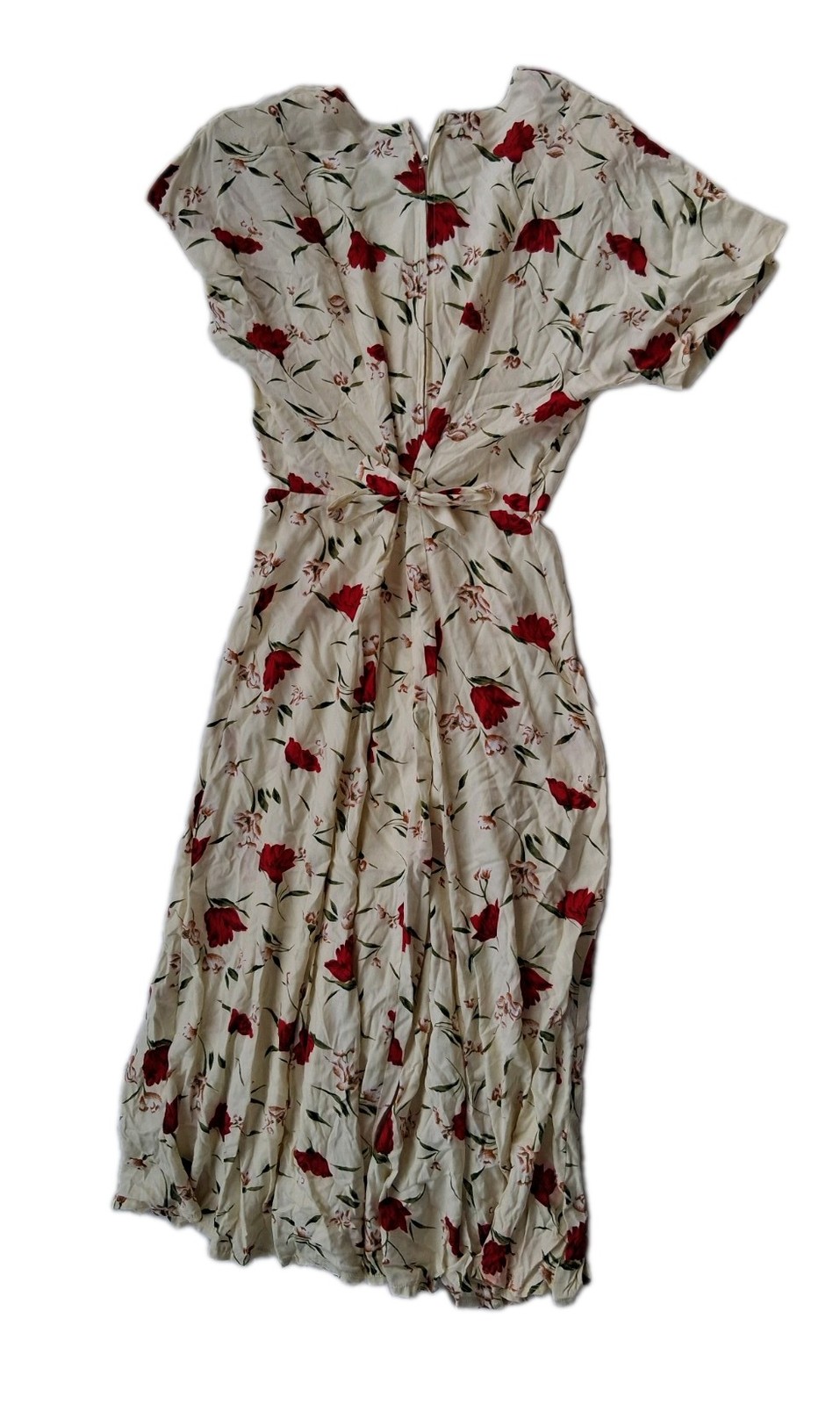Beautiful Vintage Liberty By I.C.I 90’s Rayon Floral Tie Back Maci Dress M Med