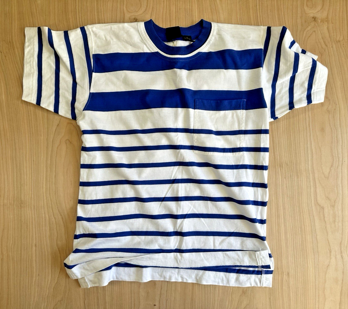 1980’s liz clairborne sailor stripe tee 100% cotton preppy nautical small