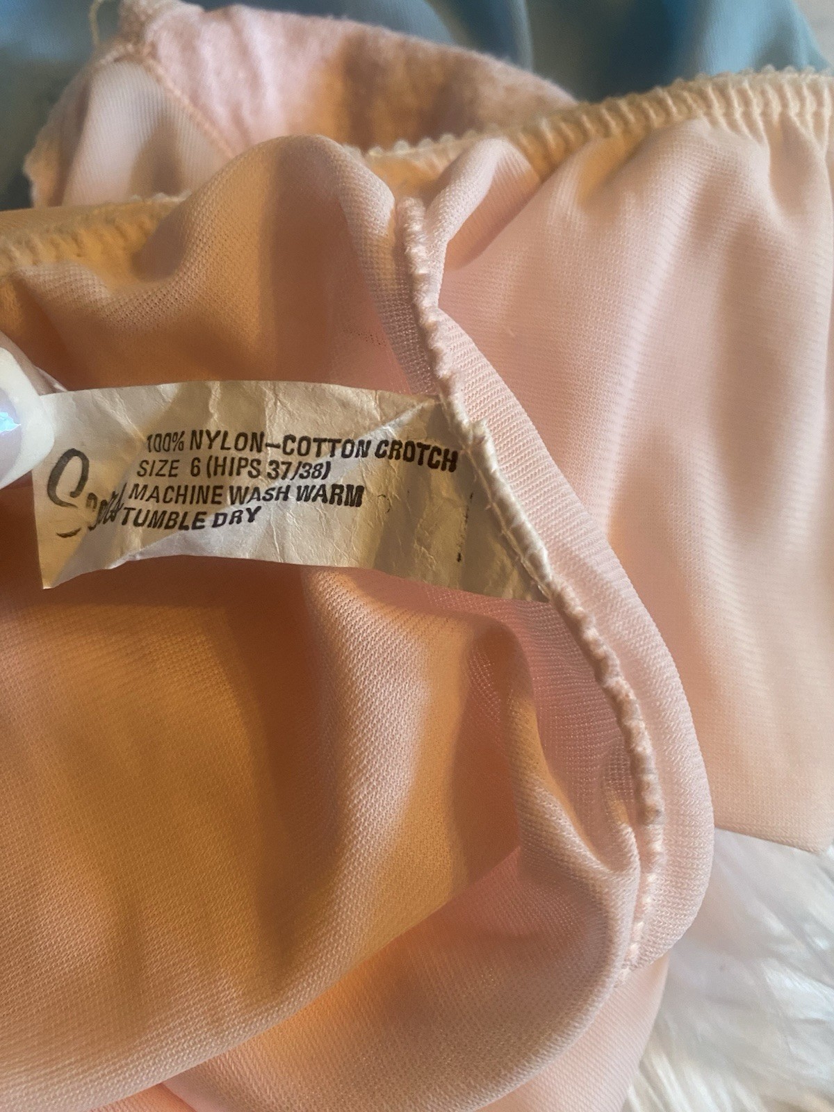 Lot of 3 Sears Vintage Colorful Nylon Full Coverage Silky Size 6 Hips 37-38