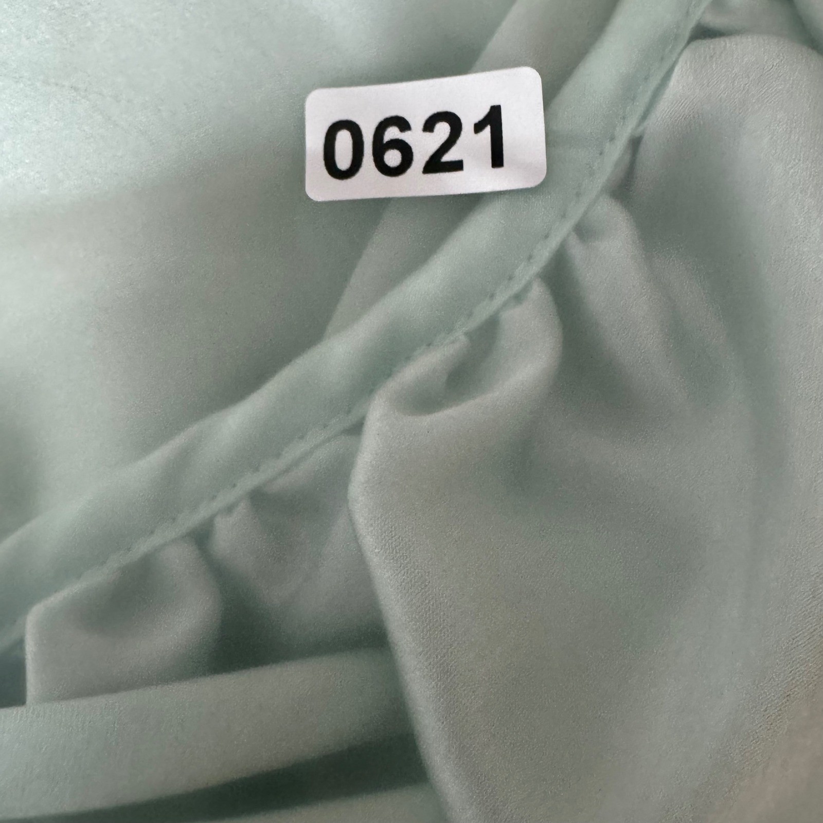Vintage 80s Sabrina by Mervyn’s Mint Green Satin Lace Ruffle Nightgown Coquette