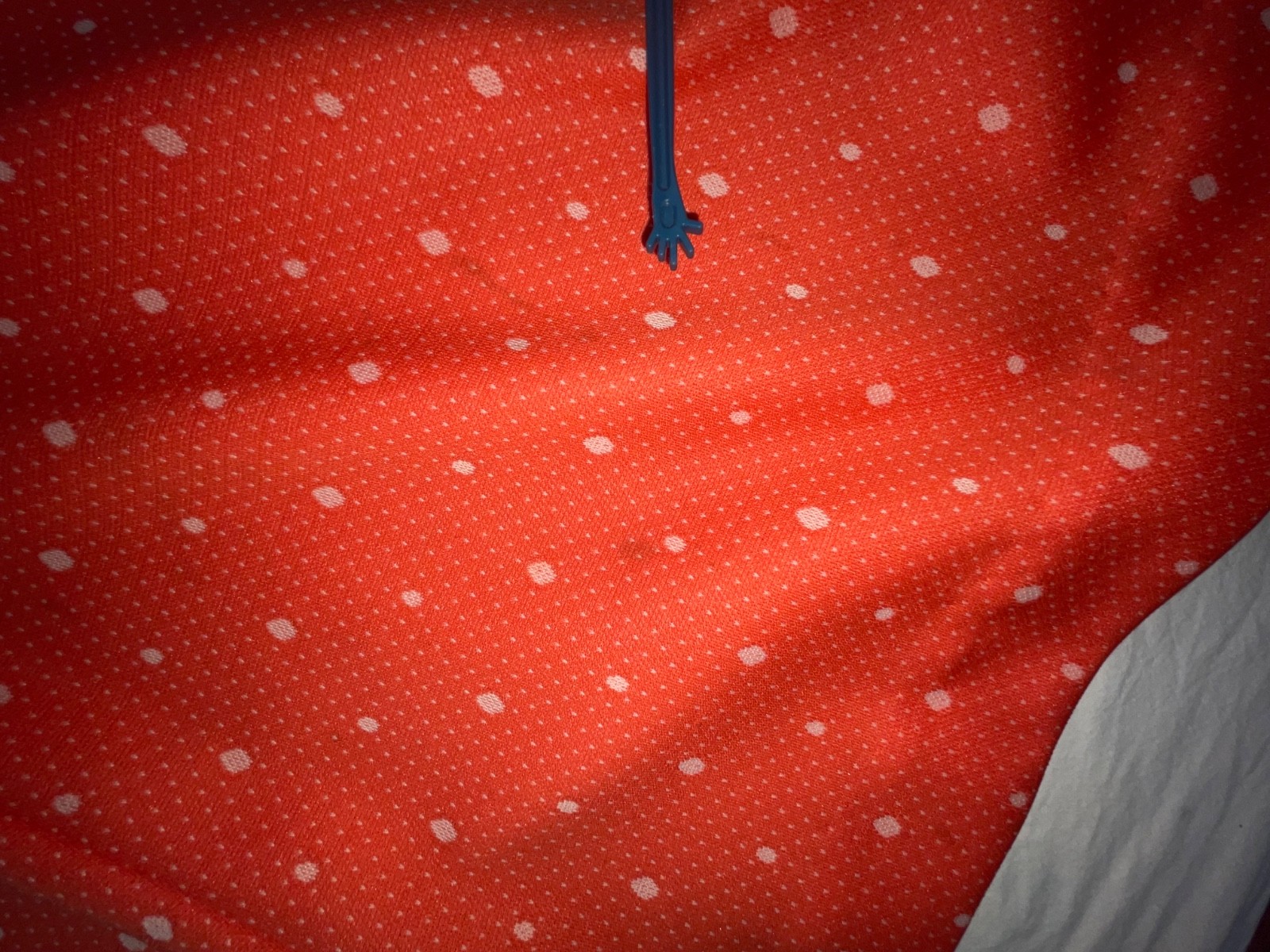 VTG 60S 70S WOMENS M POLYESTER RED POLKA DOT DISCO RETRO MOD ZIP FRONT DRESS