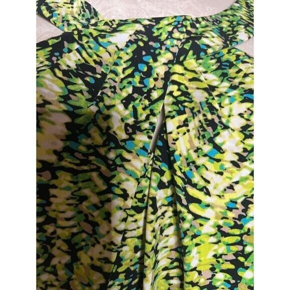 Vintage oversized Kasper sleeveless knit blouse keyhole neckline feminine XL