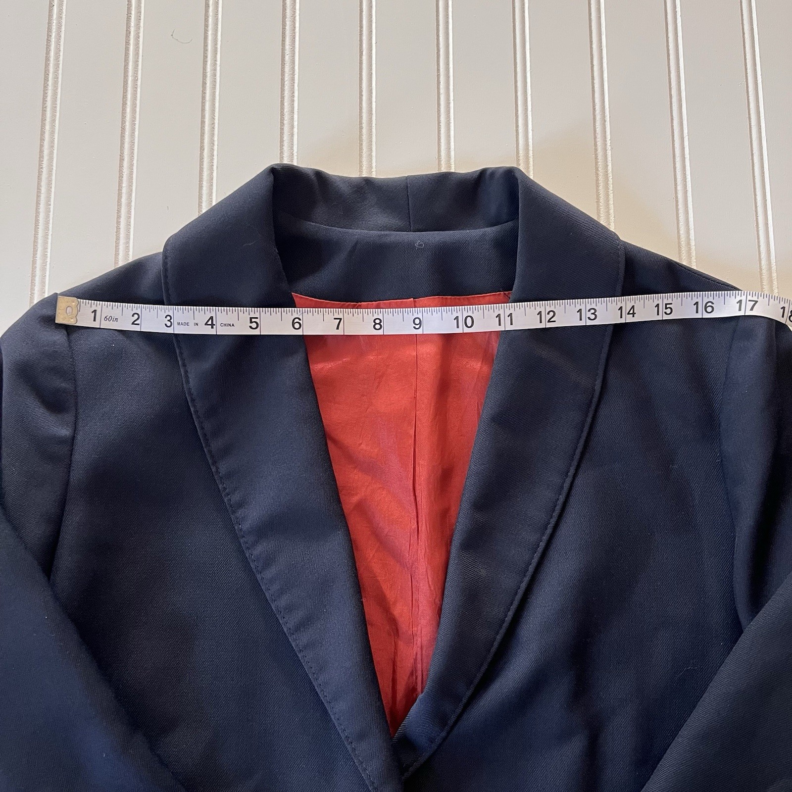 Vintage Sears The Fashion Place Blazer Women’s M Navy Blue 2-Button Lined
