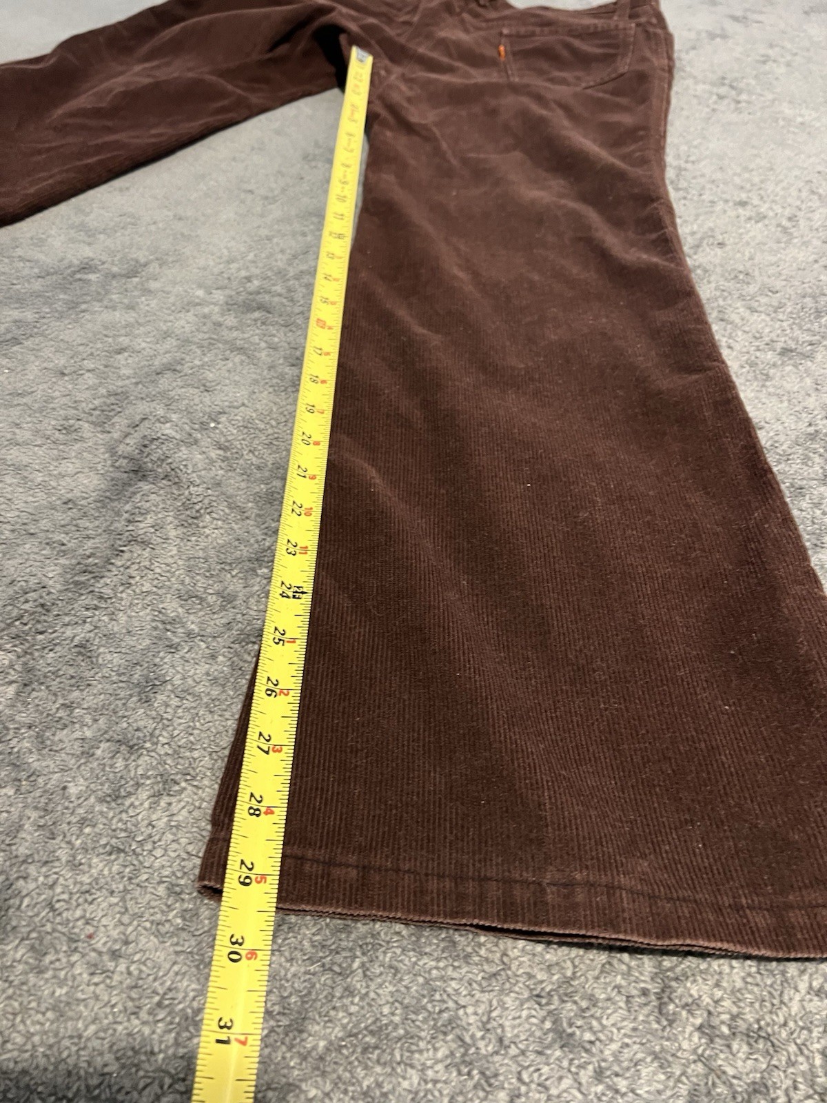 Vintage Women’s 80s Levi’s Orange Tab Corduroy Disco Flared Pants Size 30×29