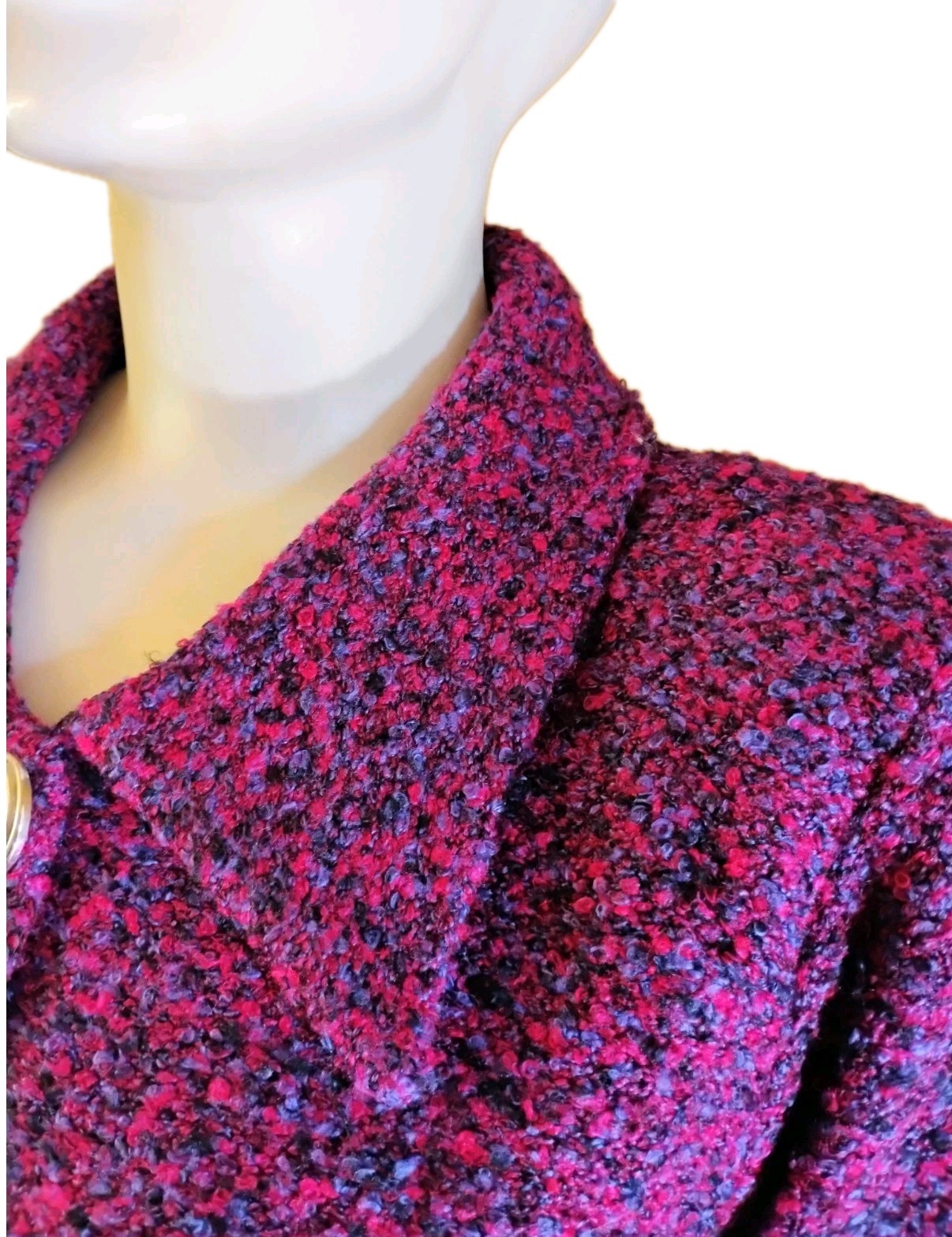 VTG 70’s „Laura by Alyzia” Purple & Pink Tweed Boucle Knit Shirt & Jacket