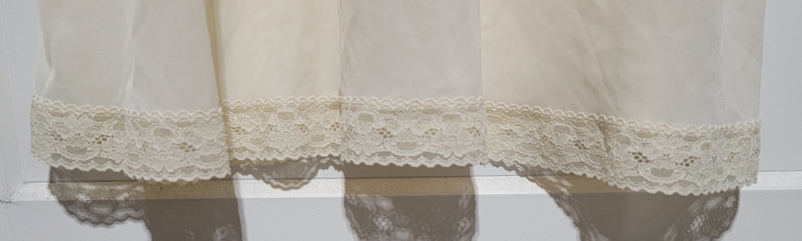 Early 1960s Vanity Fair Ivory Nylon Slip | DuPont Antron | Made in USA | Vintage