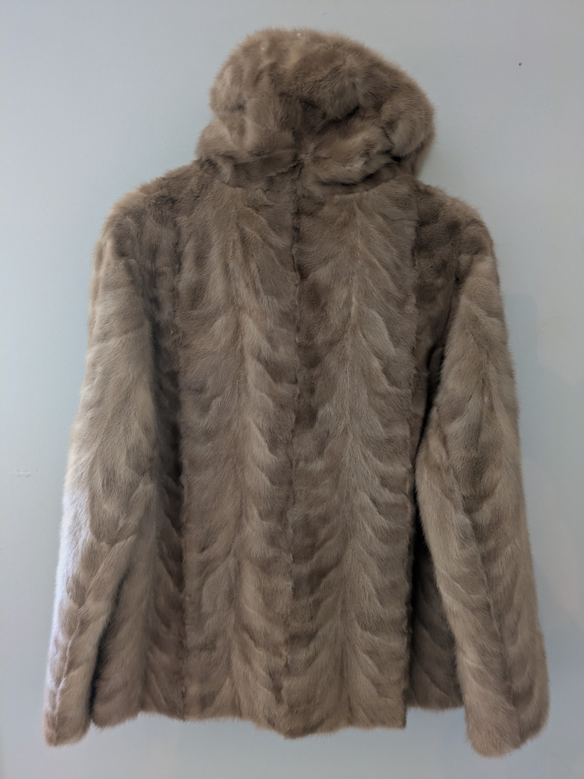 Vtg Clukey Furs 1950’s 1960s Genuine Mink Fur Coat Women’s Medium USA Made