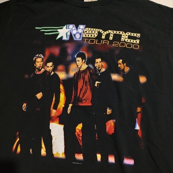 NSYNC Tour 2000 Double Sided T-Shirt Large Winterland Tag Y2K
