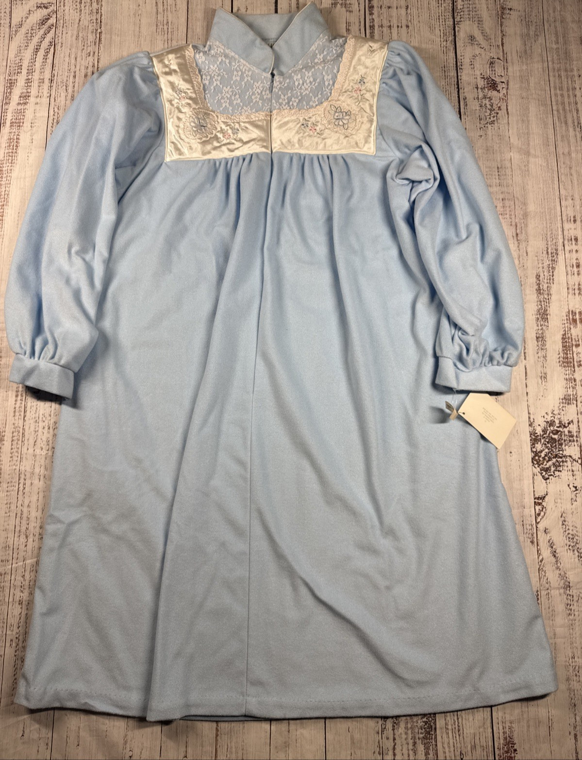 VNTGE NWT GILLIGAN O’MALLEY MODEST ROBE HOUSECOAT FLEECE SIZE S COTTAGECORE