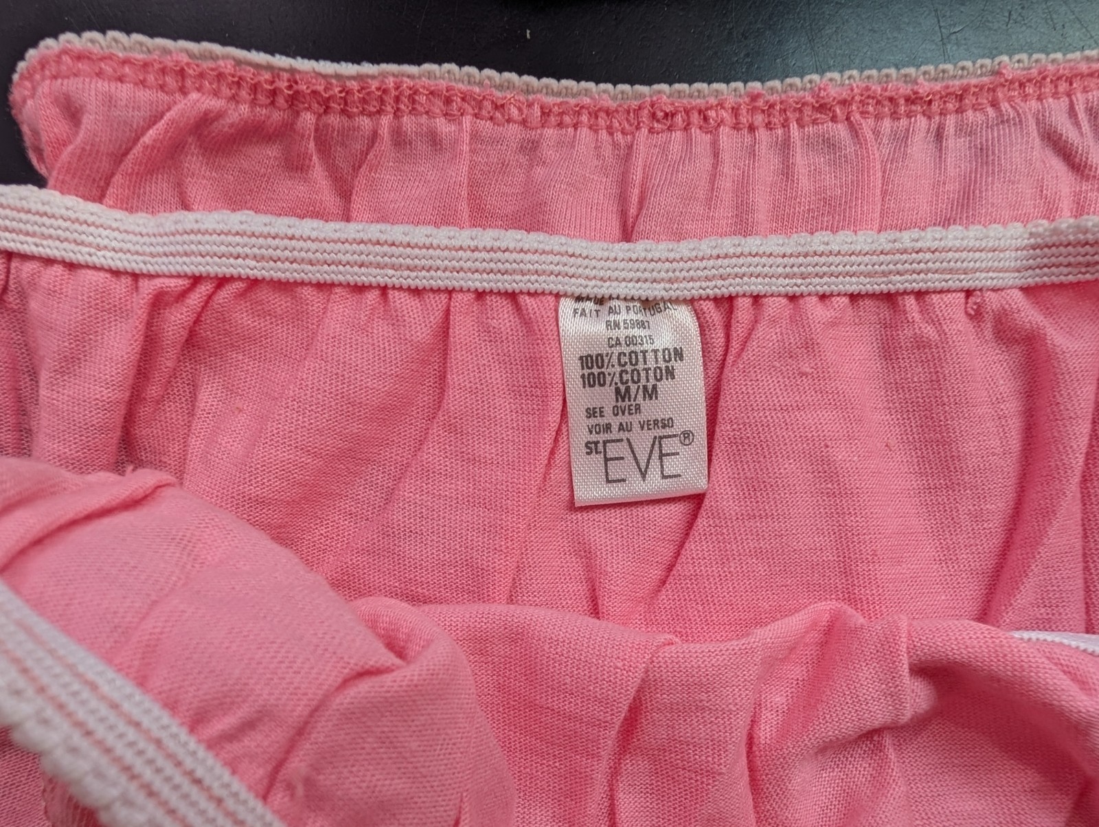 2 pair Vtg med New Nos St Eve pink cotton bikini Panty panties Nwot