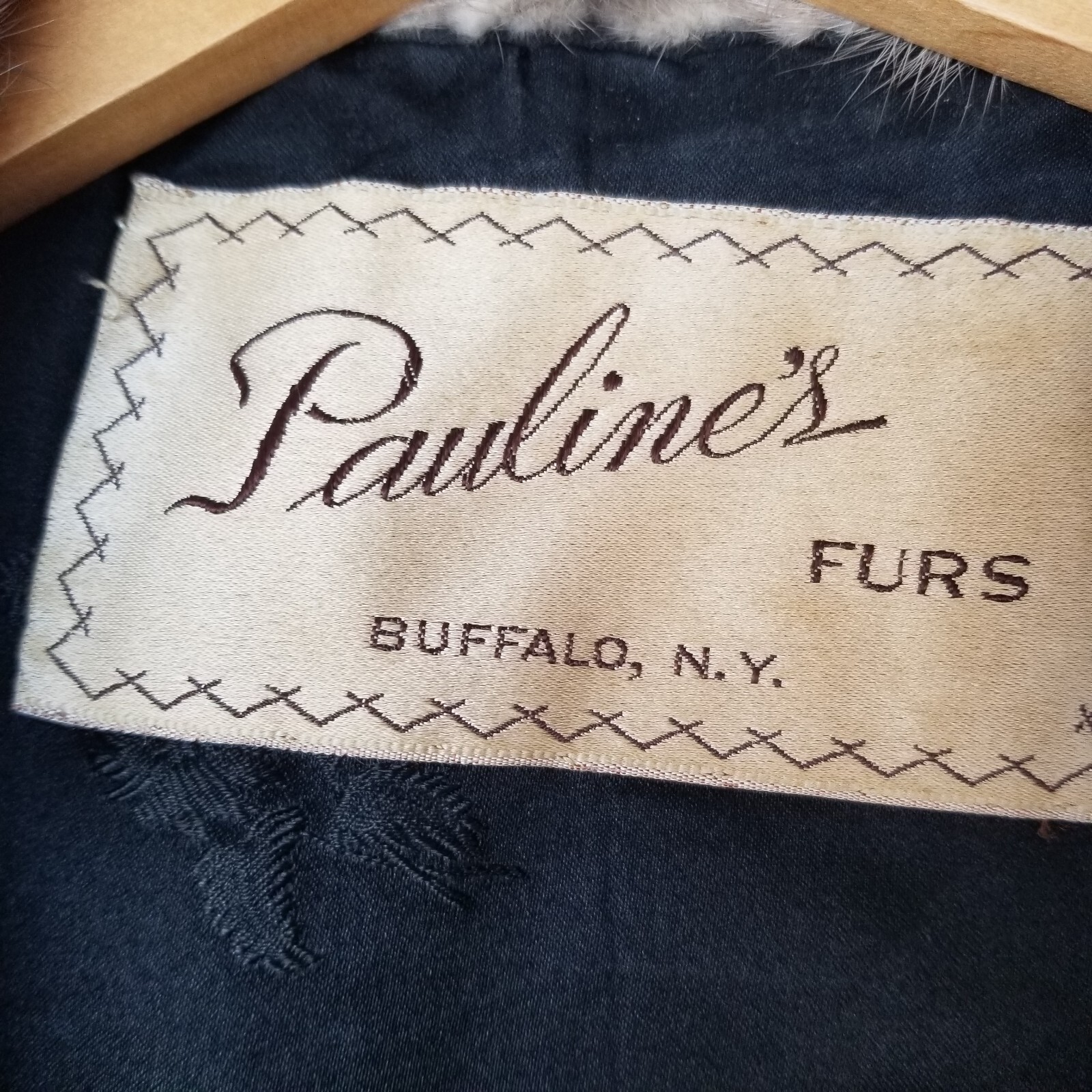 Vintage Black Wool and Mink Coat Short Opera Jacket Size M/L 1950s/60s FLAW