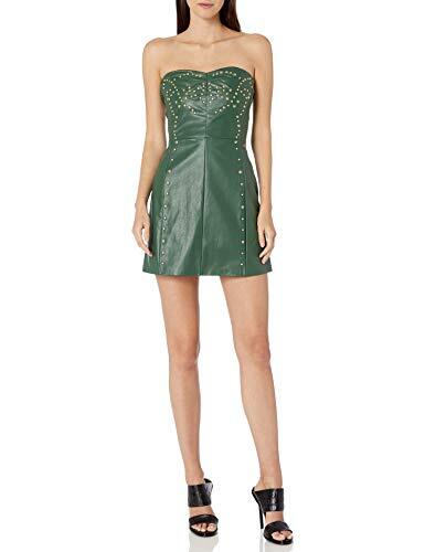Armani Exchange Womens Strapless with Stud Detailing Dress in Herb Sz 6