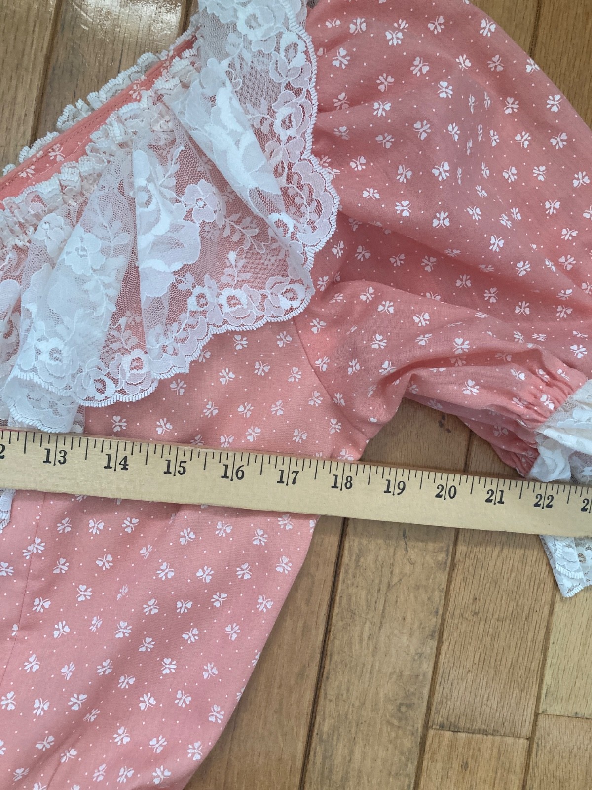 Vintage Ruffle Square Dance Dress Rockabilly Prairie Med