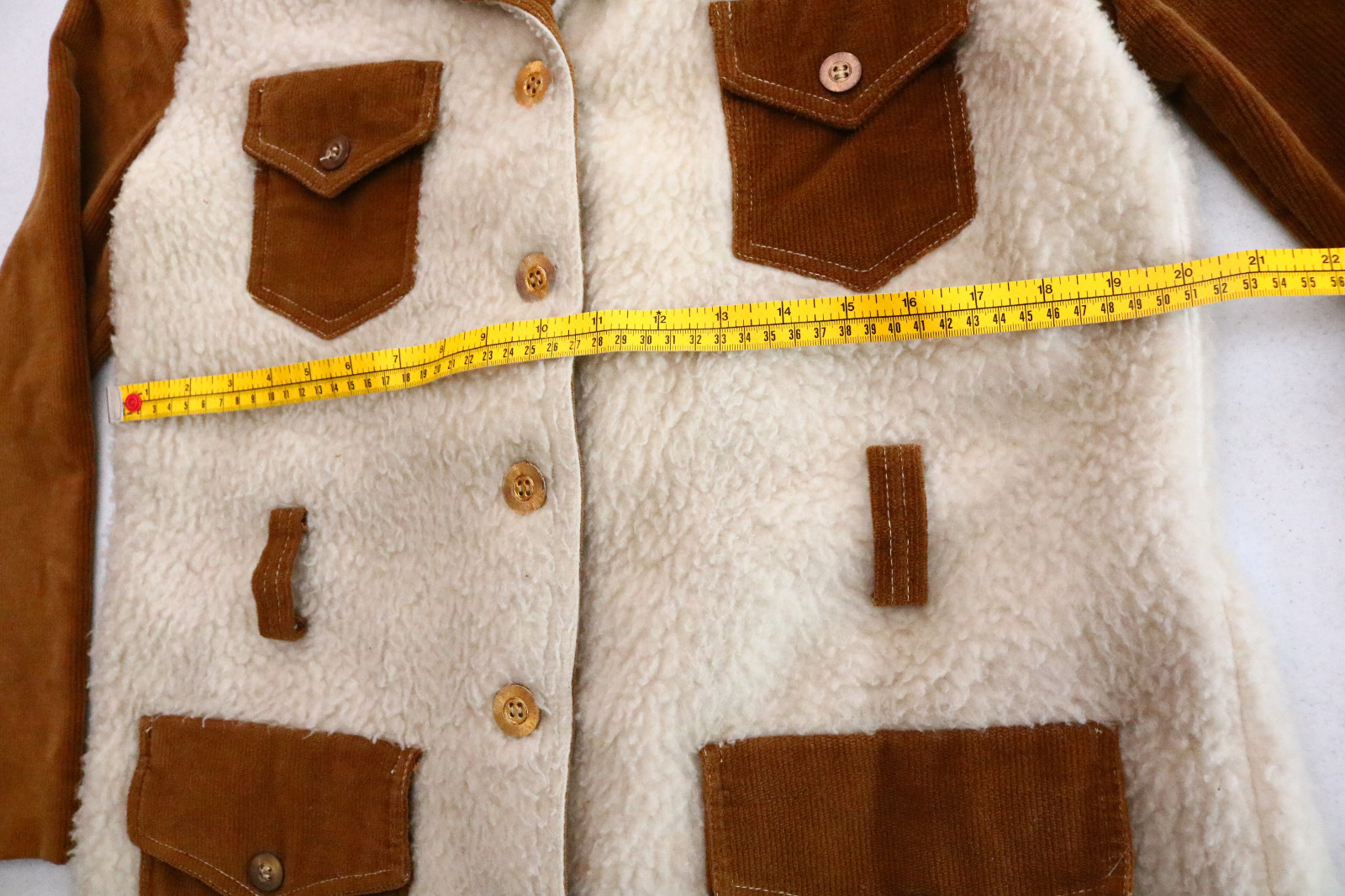 Vintage 1970s Bronson California Light Fuzzy Furry Jacket L / XL 40″ sz 13-14 LA