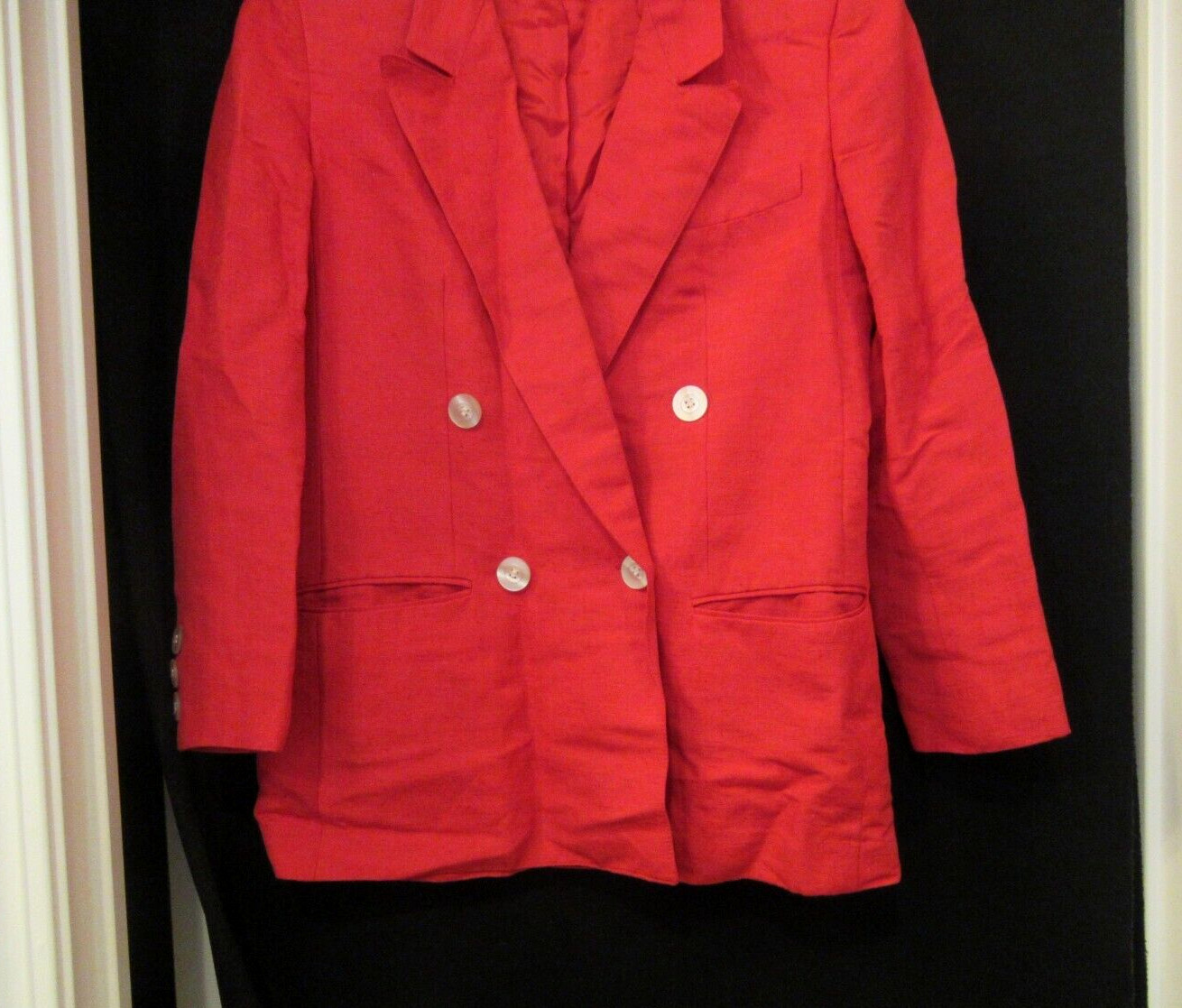 Giorgio Saint Angelo red linen blazer, 32″ chest