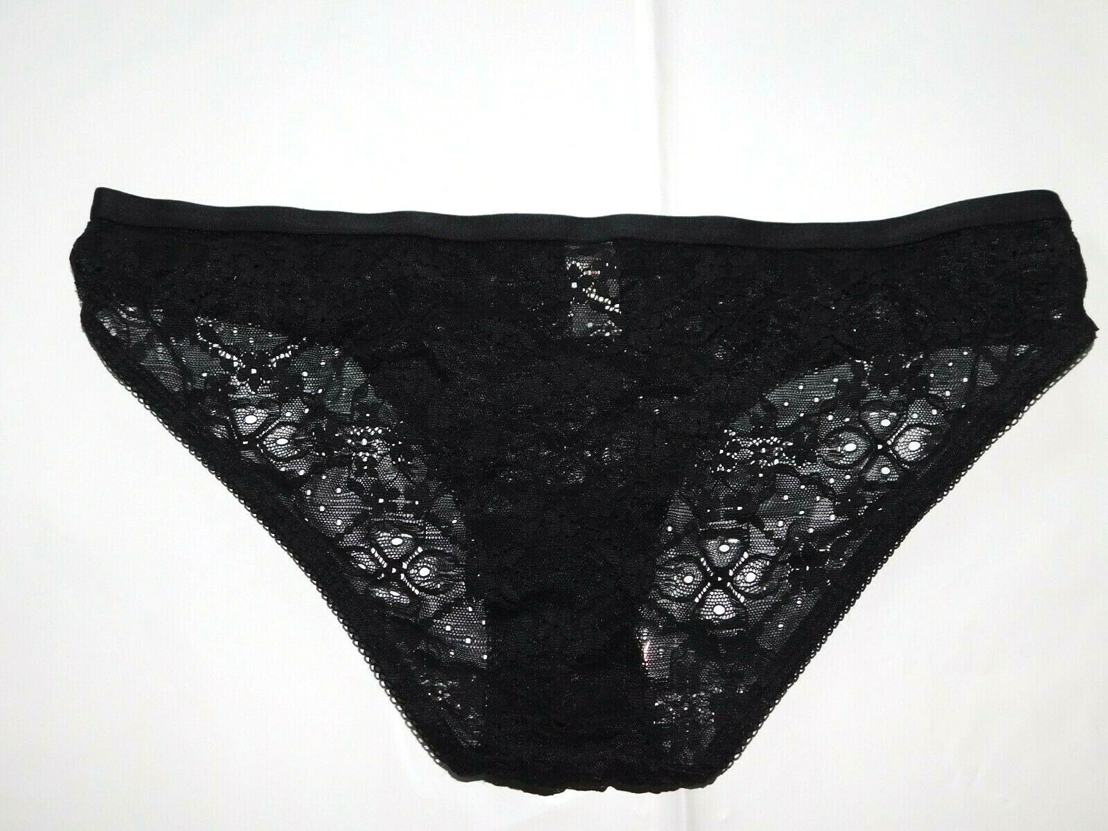 Vintage Sheer Lacey Panties High Cut Panty Size M medium