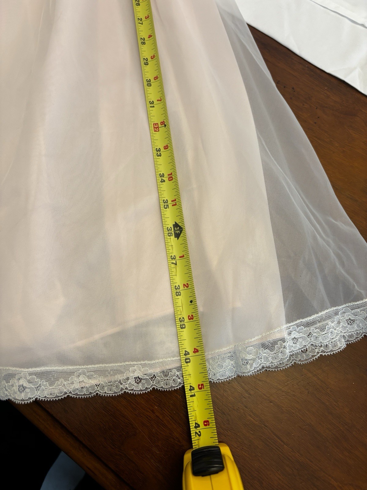LAROS VTG WEDDING BELL PINK NIGHTGOWN, ROBE PEIGNOIR NEGLIGENCE Size S